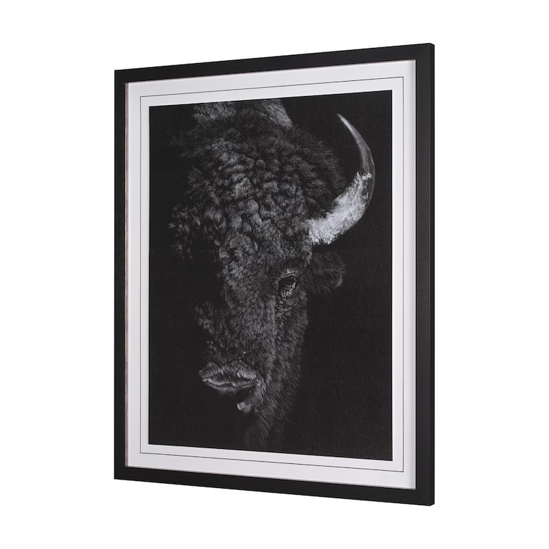 Custom Black Glimpse I by Mercana Studio Hand Embellished Framed Photo Art Print Matted under Glass