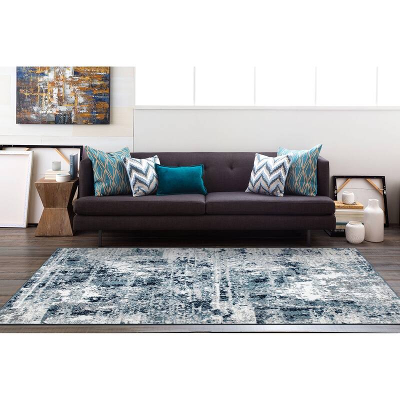 World Rug Gallery Modern Abstract Shades Area Rug