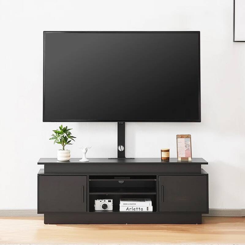 52" TV Stand with Mount for Up to 75 in TVs with Power Outlet - 50 inches