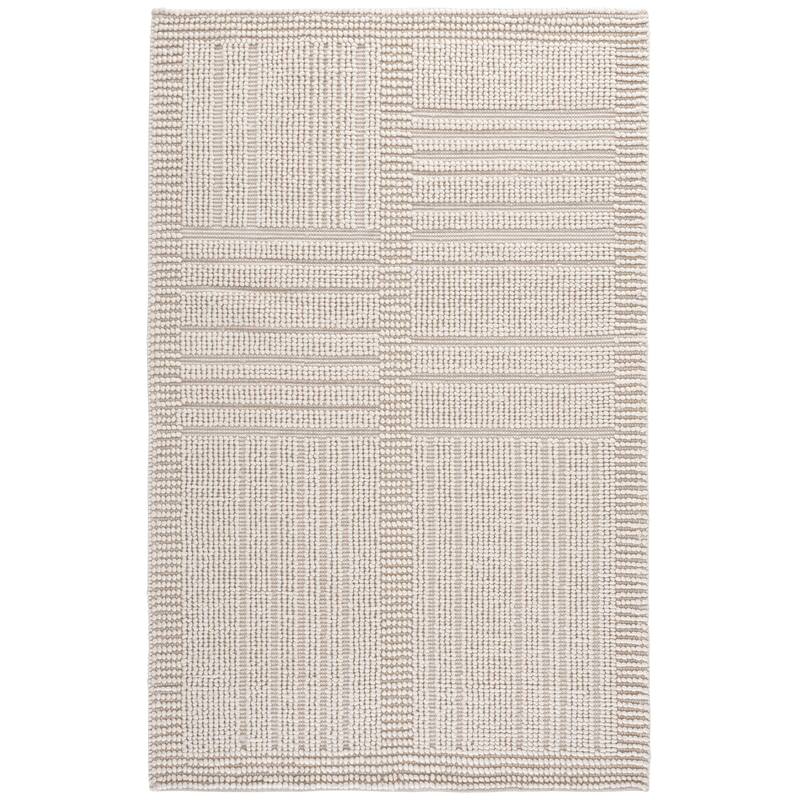 SAFAVIEH Natura Piety Raised Textured Wool Blend Rug - 5' x 8' - Ivory