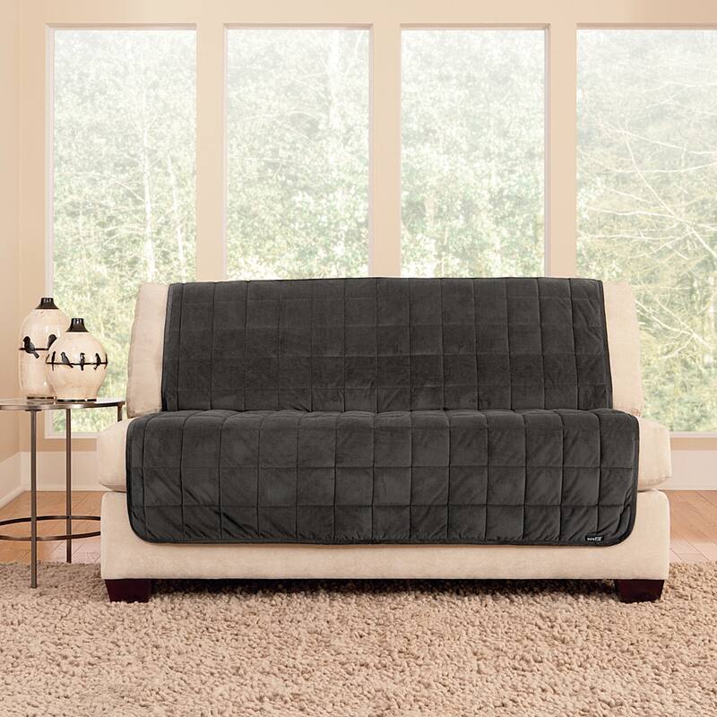 SureFit Deluxe Pet Armless Loveseat Furniture Cover