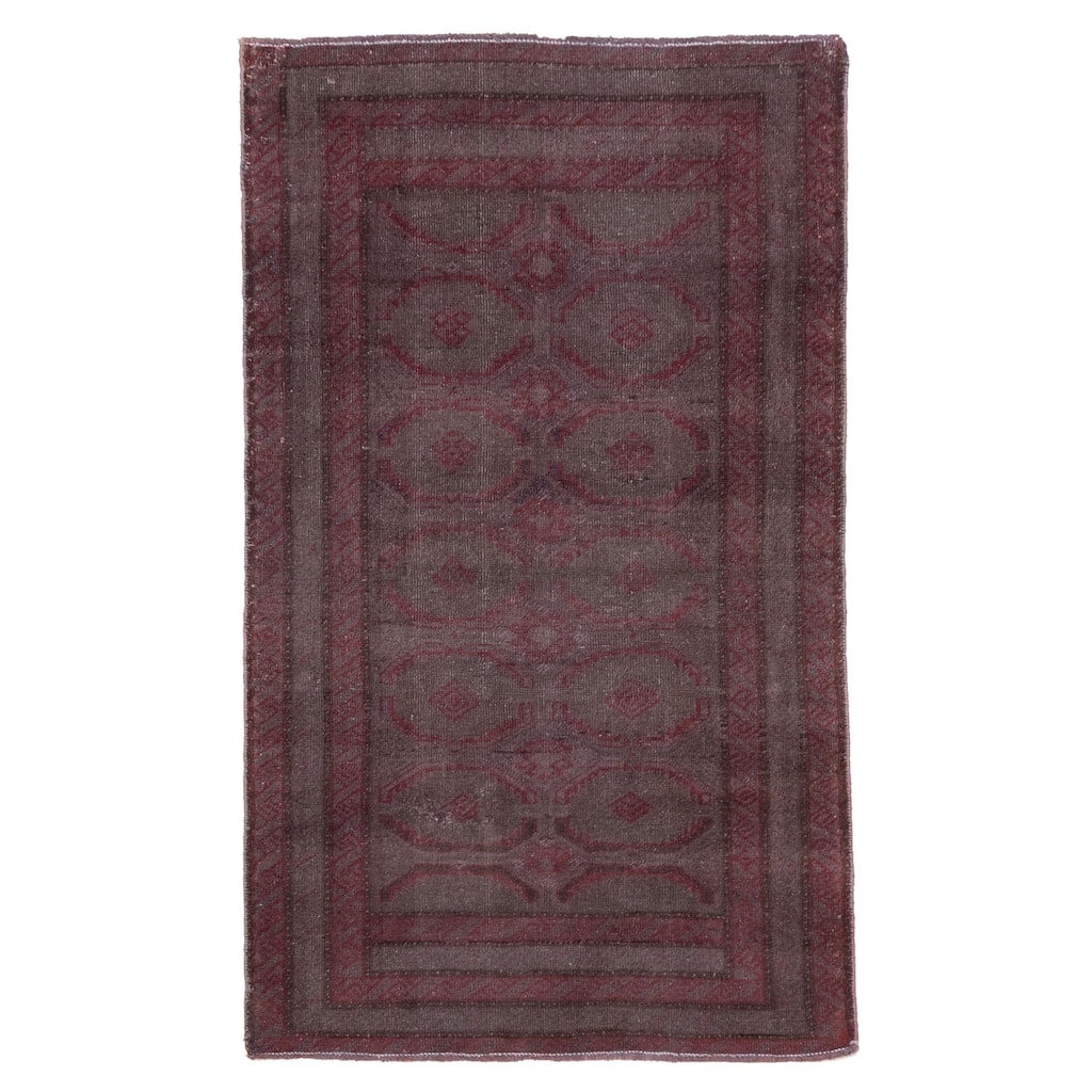 ECARPETGALLERY Hand-knotted Color Transition Grey Wool Rug - 2'8 x 4'6