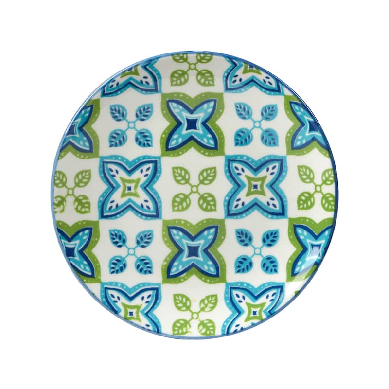 Certified International Damask Floral Canape/Luncheon Plates, Set of 6