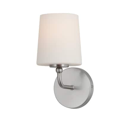 Maxim 12091SW Bristol 10" Tall Bathroom Sconce with Frosted Glass
