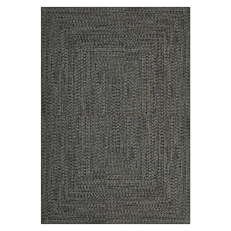 Modern Braided Print Rug Washable Area Rugs for Living Room Bedroom
