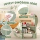 preview thumbnail 6 of 8, Gymax 3-Tier Dinosaur Kids Bookshelf Toy Storage Organizer Montessori