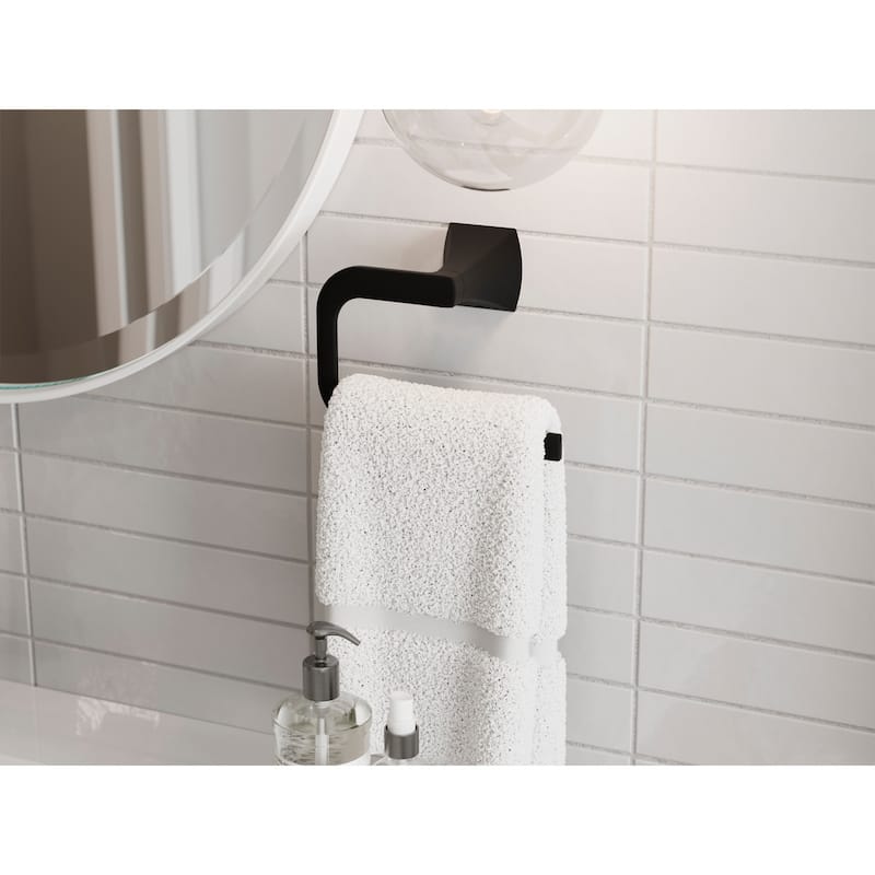 Pfister BRB-SSQ Soft Square 6-7/8" Wall Mounted Towel Ring