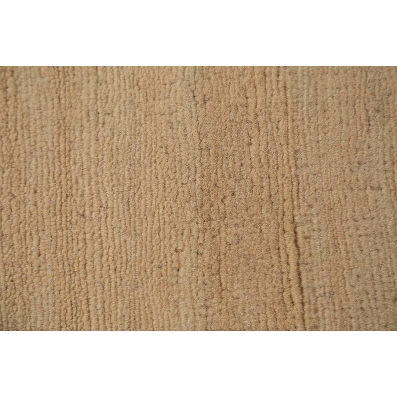 Modern Gabbeh Runner Rug Hand-Knotted Tribal Wool Carpet - 2'9" x 9'6"