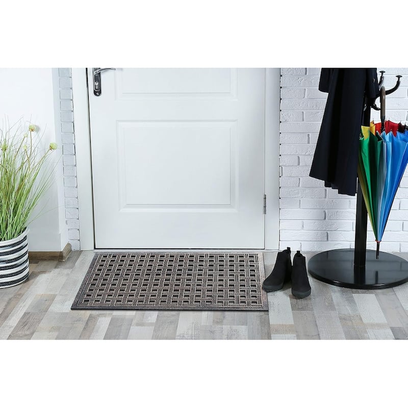 A1HC First Impression Estate 24 In. X 36 In. Rubber Stud Doormat with Copper Finish