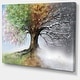 preview thumbnail 2 of 11, Tree with Four Seasons - Tree Canvas Art Print