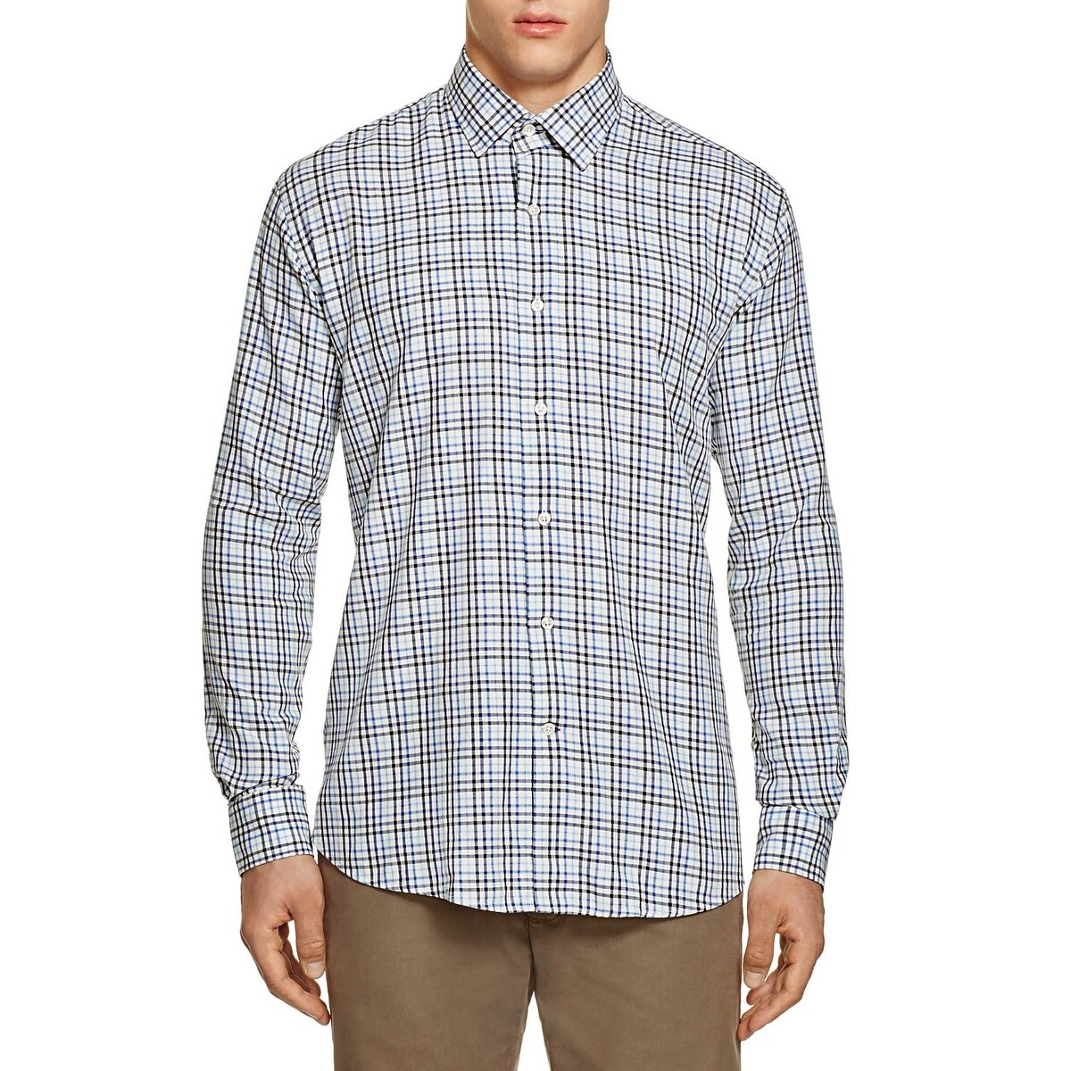 Shop Bloomingdales Mens Regular Fit Egyptian Cotton Long Sleeve