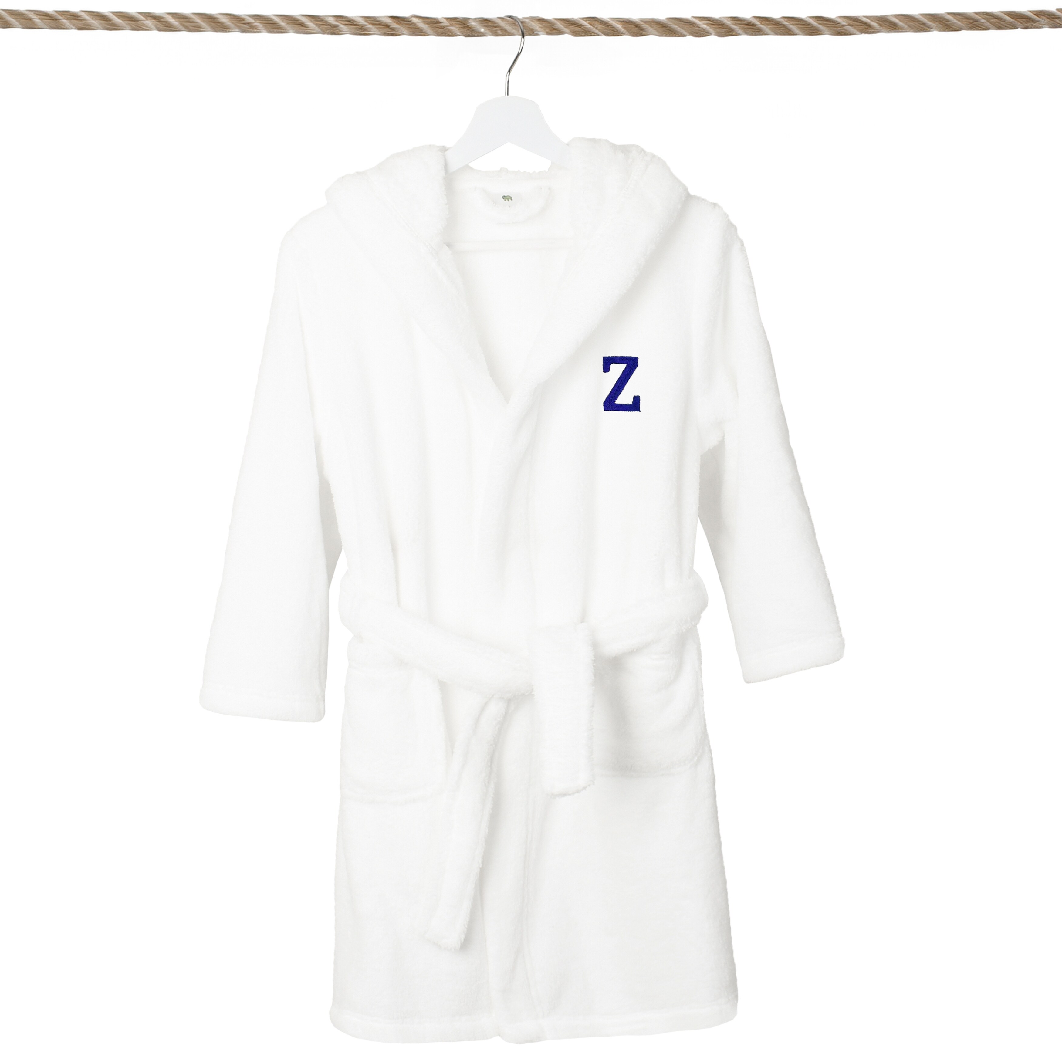 Sweet Kids 100% Polyester SUPER PLUSH Double Brushed Hooded Bathrobe with Navy - Picture 133 of 392