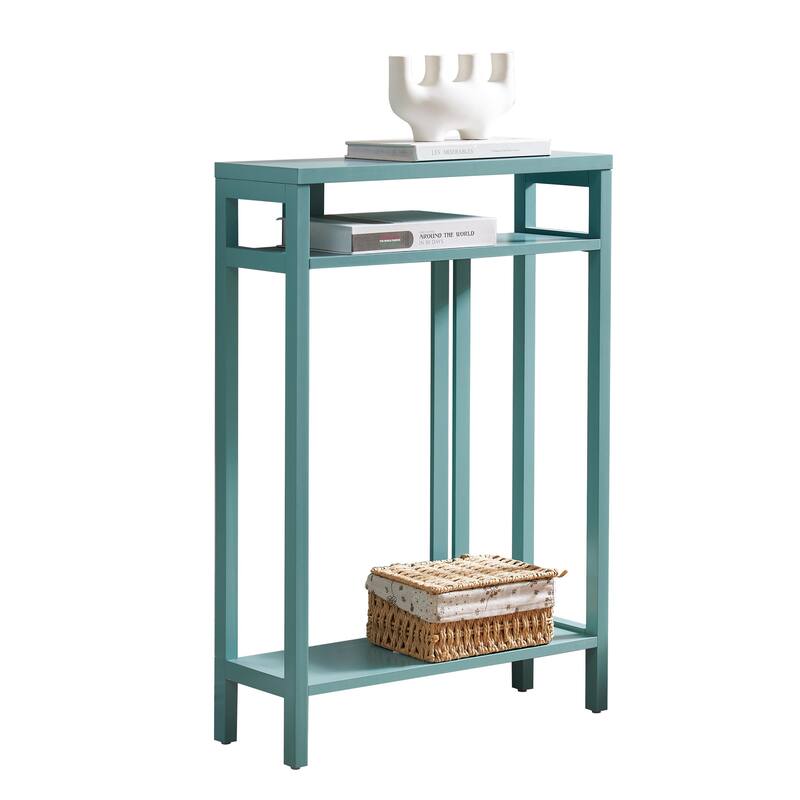 Bisbee Wood 22-inch Console Table with Two Shelves - 22"L x 8"W x 32"H