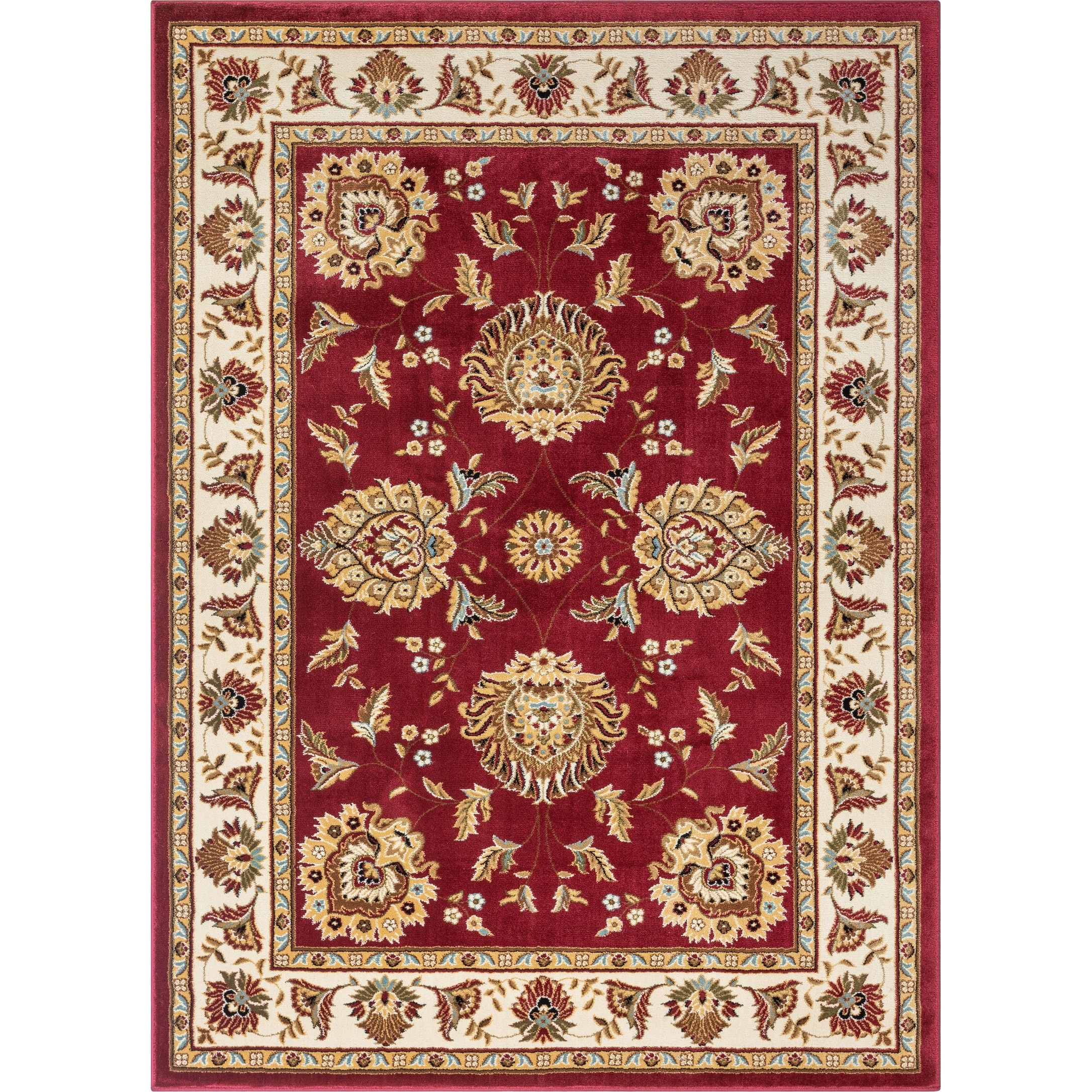 Traditional Oriental Formal Red Area Rug, Red Area Rug