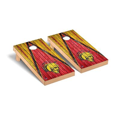 California State Stanislaus Warriors Weathered Cornhole Board Set