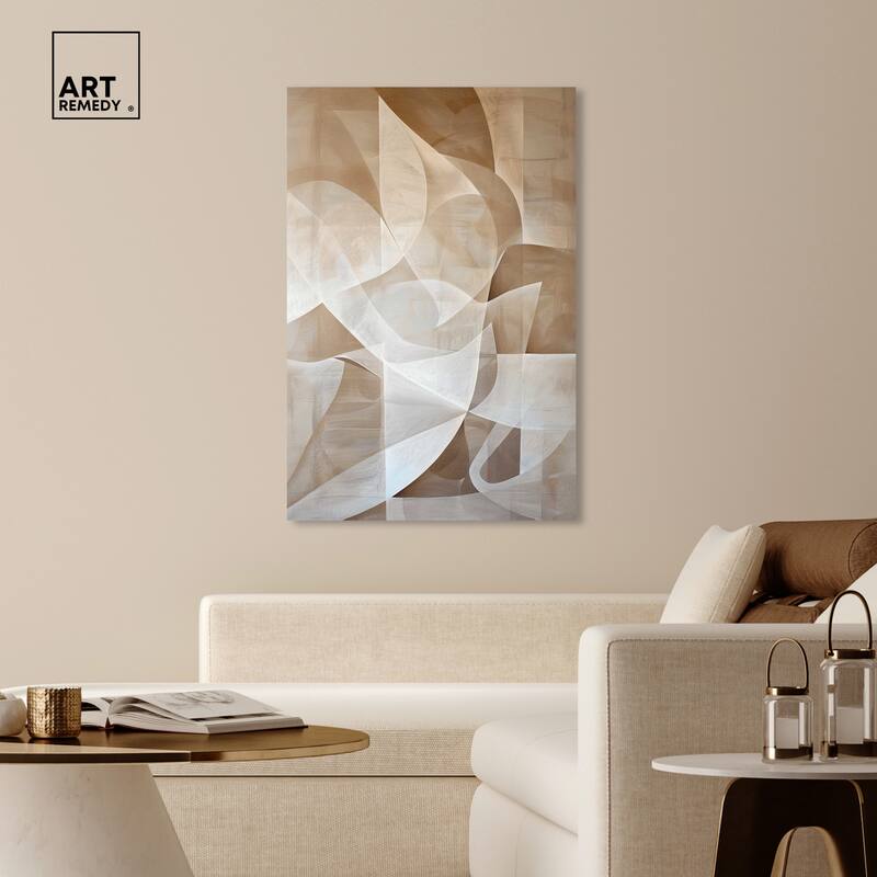 Art Remedy Scattered Thoughts Gallery Wrapped Abstract Shapes 1 Piece Canvas Wall Art