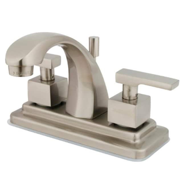 Kingston Brass Executive Centerset Bathroom Faucet with Brass Pop-Up