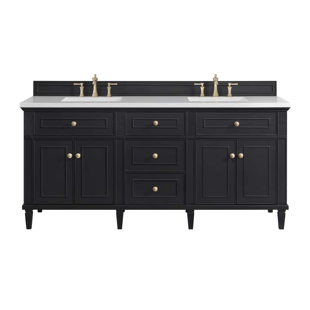 James Martin Vanities 424-V72-3WZ Lorelai 72" Double Basin Wood Vanity