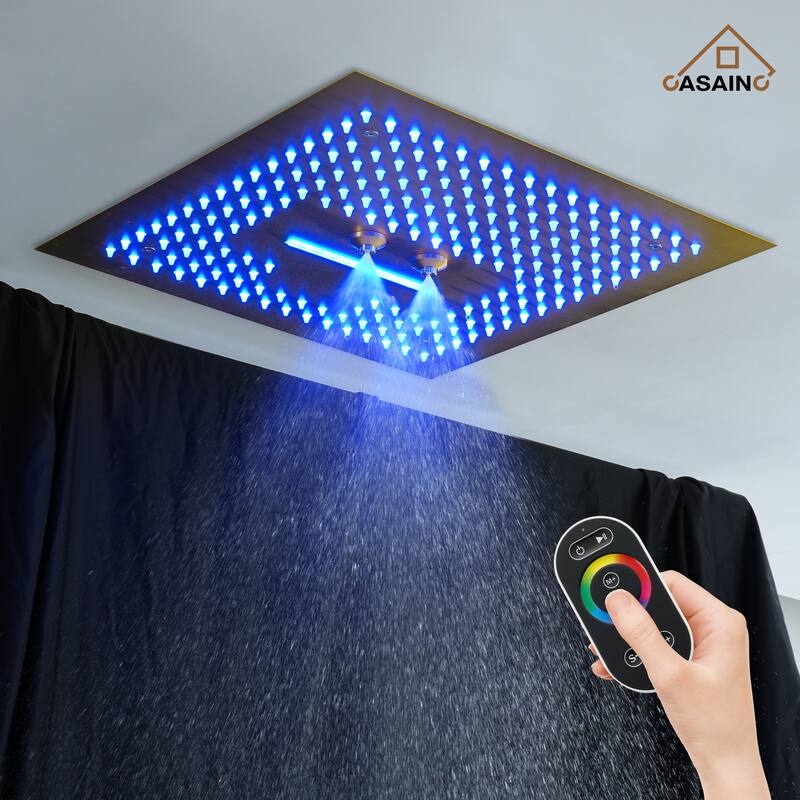4 Functions Shower System with Multi-Function Remote Control 64 Color Lights