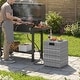 preview thumbnail 4 of 34, Costway Propane Tank Cover Table,16 Inch Square PE Rattan Gas Tank - See Details