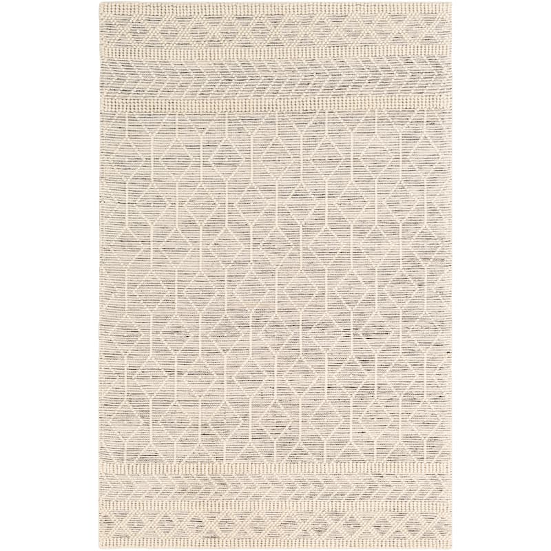 Livabliss Eda Handmade Geo Farmhouse Wool Area Rug