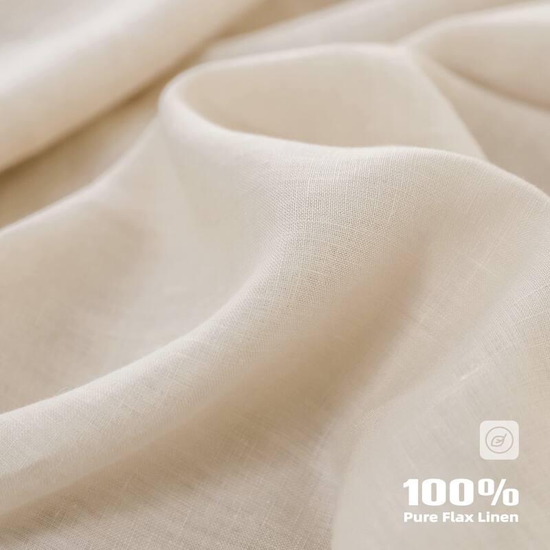 DriftAway 100 Percent Pure Linen Rectangle Decorative Table Cloth