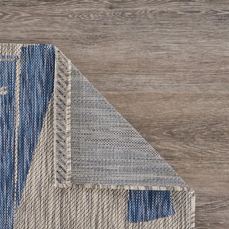 Isola Contemporary Geometric Performance Indoor/Outdoor Area Rug by Sevita