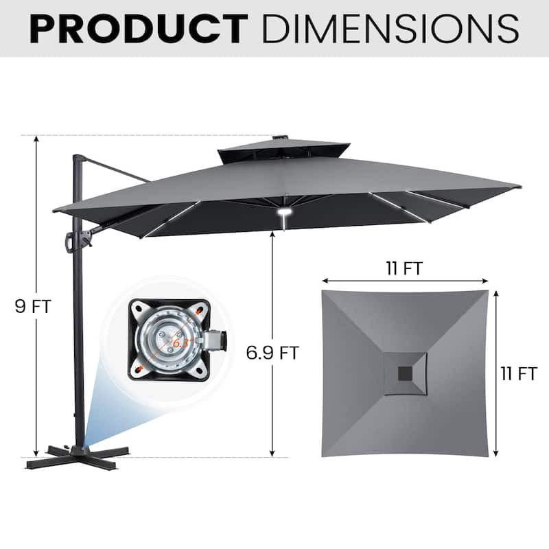 allen and roth patio umbrellas Allen + Roth Blue Garden & Patio Umbrellas for sale