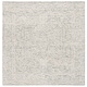 preview thumbnail 3 of 13, SAFAVIEH Handmade Ebony Aija Modern Wool Rug 6' Square - Ivory/Grey - Square
