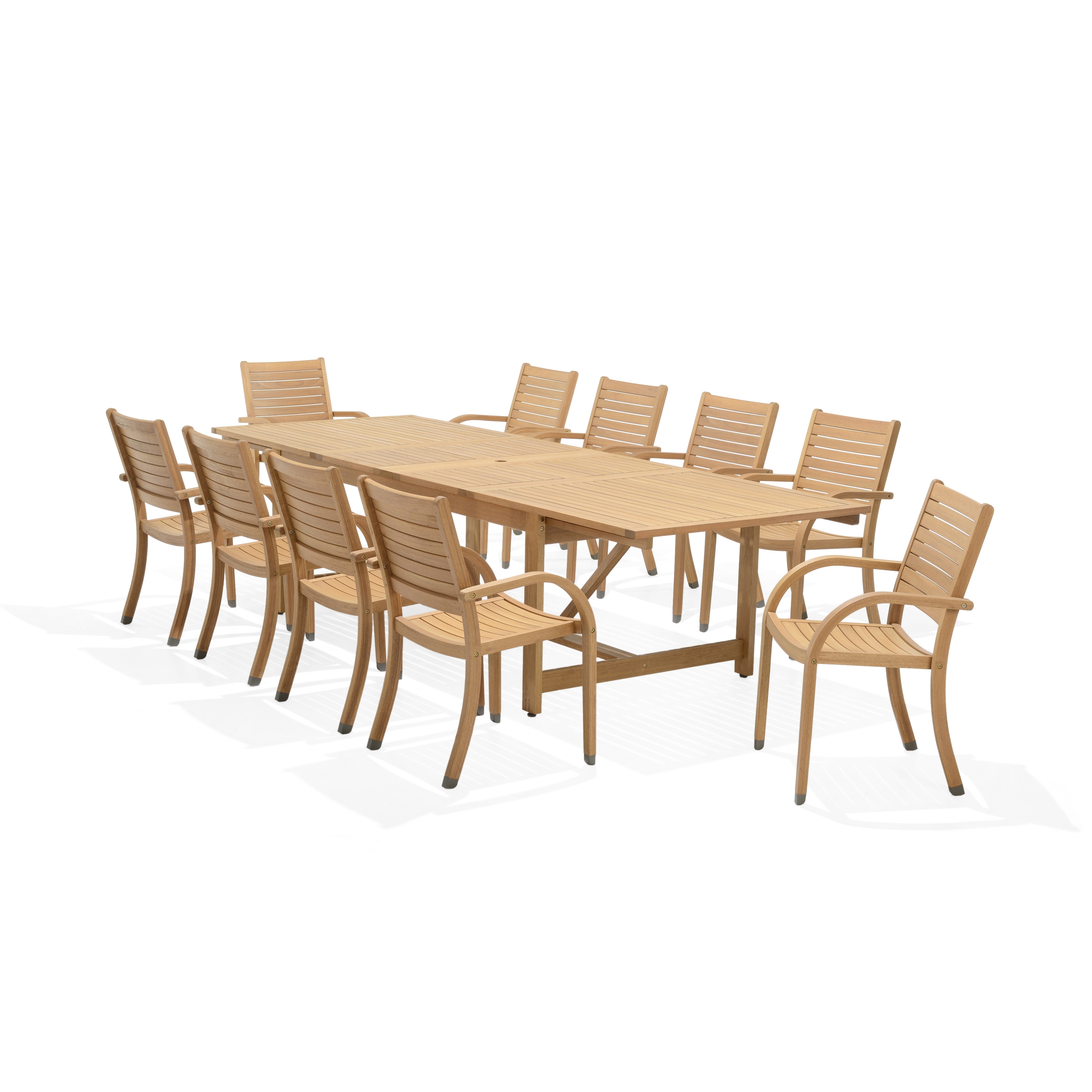 11 piece teak cheap outdoor dining set