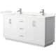 Option White / Giotto Quartz Top / Brushed Nickel