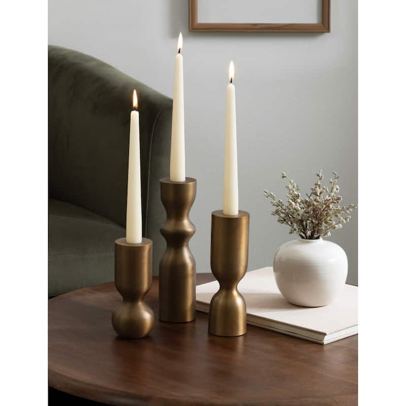 Kate and Laurel Pico Taper Candle Holder Set