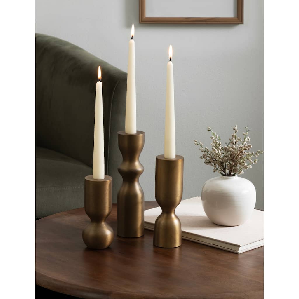 Kate and Laurel Pico Taper Candle Holder Set