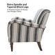 preview thumbnail 9 of 47, Seip Classic and Contemporary Striped Arm Chair with Spindle Legs by HULALA HOME