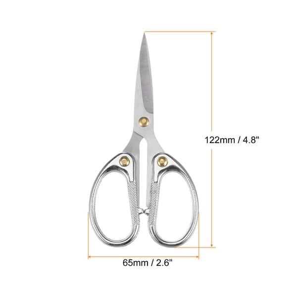 4.8 Stainless Steel Vintage Scissors for Embroidery Sewing Craft Silver
