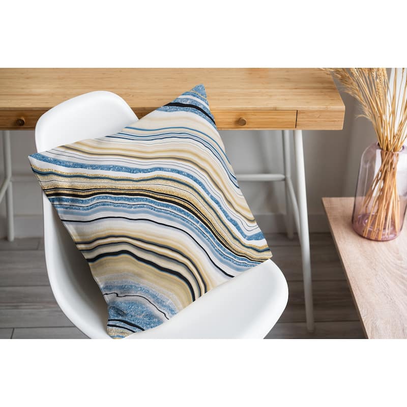 AGATE BLUE Accent Pillow By Marina Gutierrez - Bed Bath & Beyond - 36716814