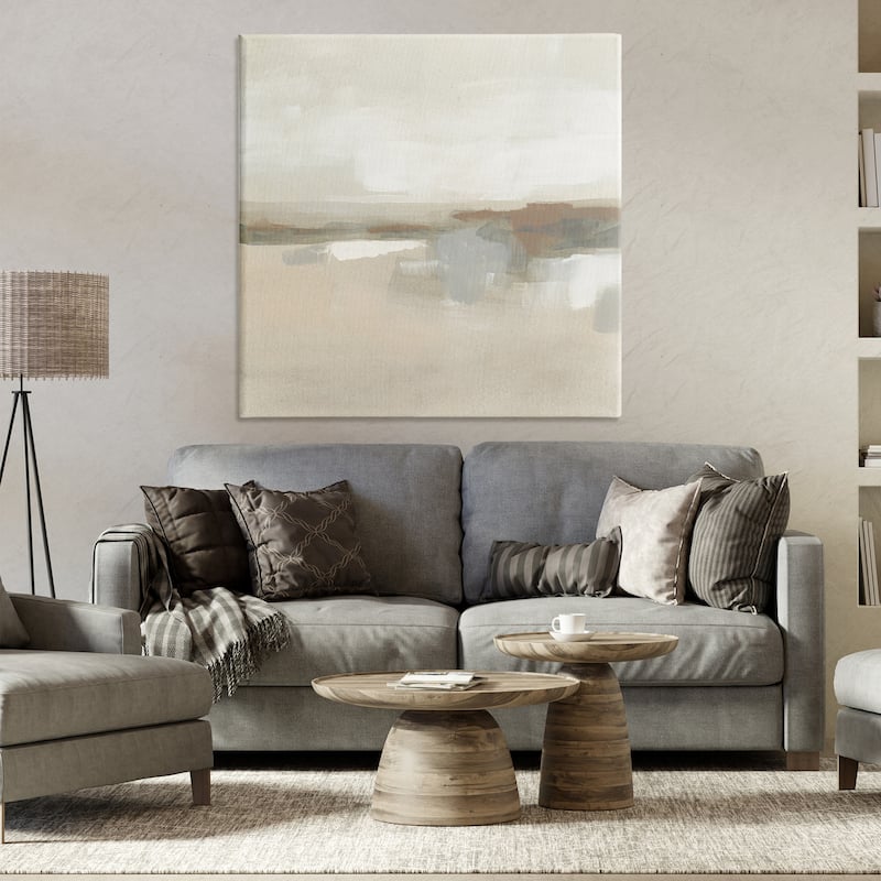 Stupell Abstract Neutral Land Canvas Wall Art Design By June Erica Vess