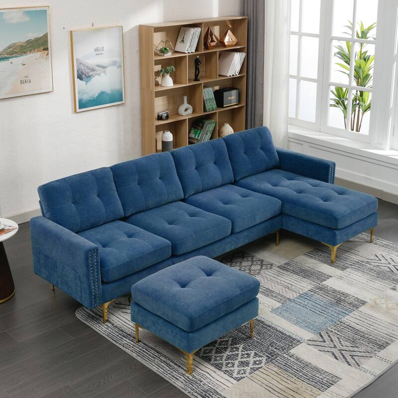 110inch L-Shape Convertible Sectional Sofa Couch