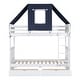 preview thumbnail 26 of 25, Twin Over Twin Solid Pine Wood House-Shaped Bunk Bed with Tent and Drawers, Convertible to 2 Beds