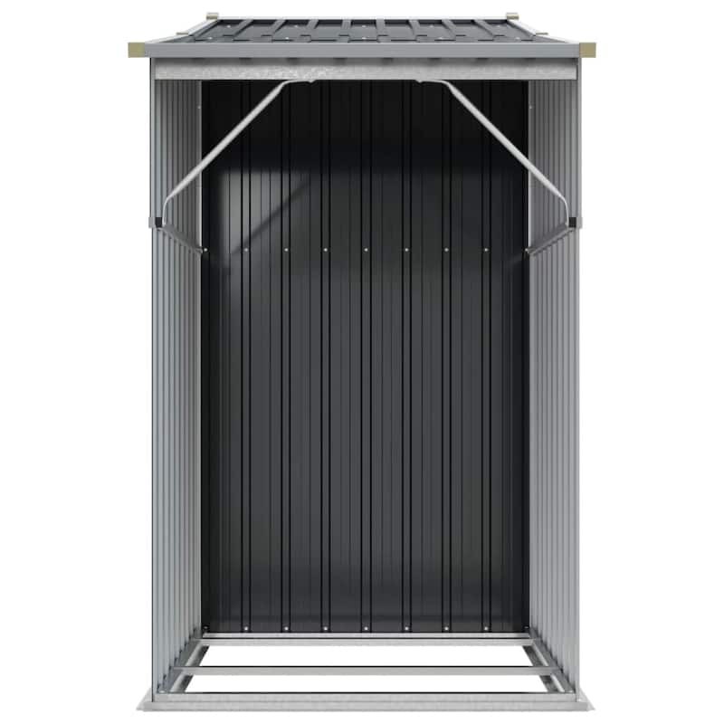vidaXL Garden Shed Metal Outdoor Storage Tool Shed House Galvanized Steel