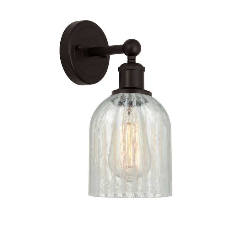 Innovations Lighting 616-1W-12-5 Caledonia Sconce Caledonia 12" Tall - Oil Rubbed Bronze / Mouchette