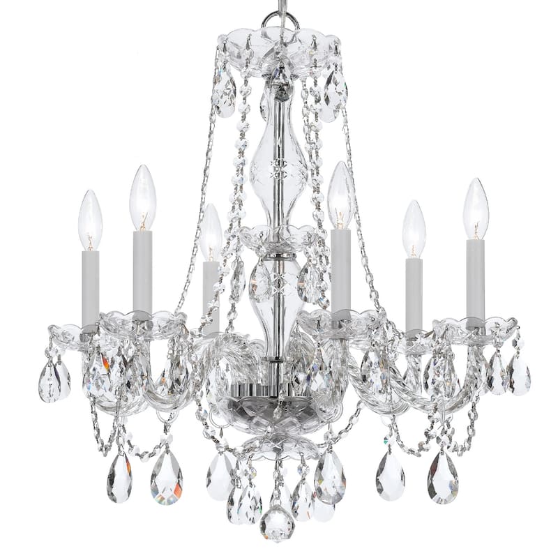 Crystorama Lighting Group 5086-CL-I Traditional Crystal 6 Light 23"