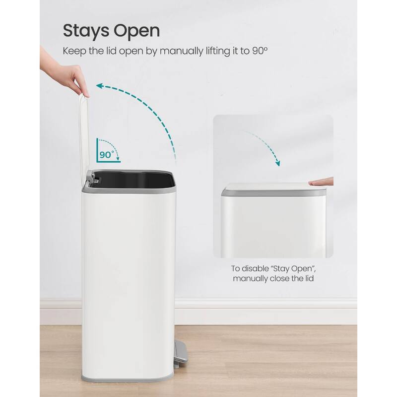 13-Gallon (50 L) Trash Can Can with Lid