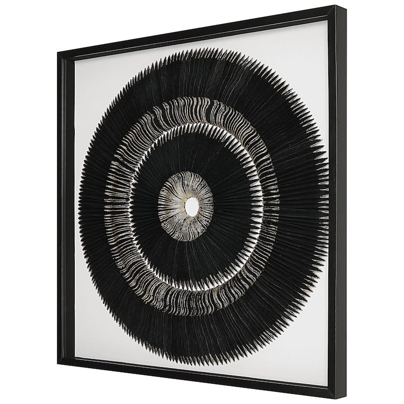 Uttermost Sandara Black and Gold Shadow Box - 39.5" H x 39.5" W