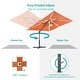 preview thumbnail 19 of 40, BONOSUKI 11.5x9FT LED Cantilever Patio Umbrella with 360 Rotation
