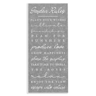 Stupell Comforting Garden Rules Wall Plaque Art Design By Lil' Rue