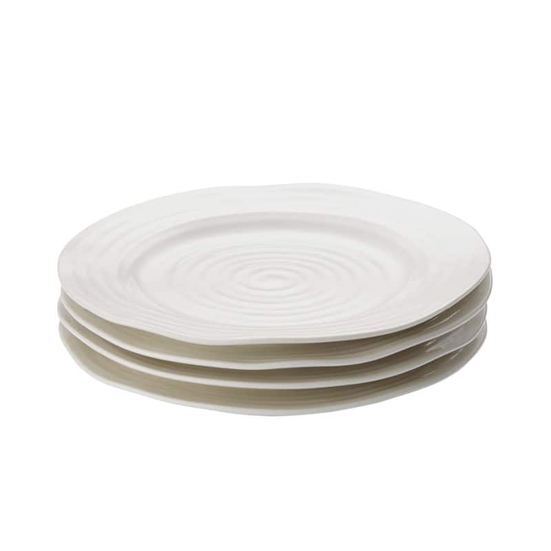 Portmeirion Sophie Conran Set of 4 Salad Plates - 8 Inch - White