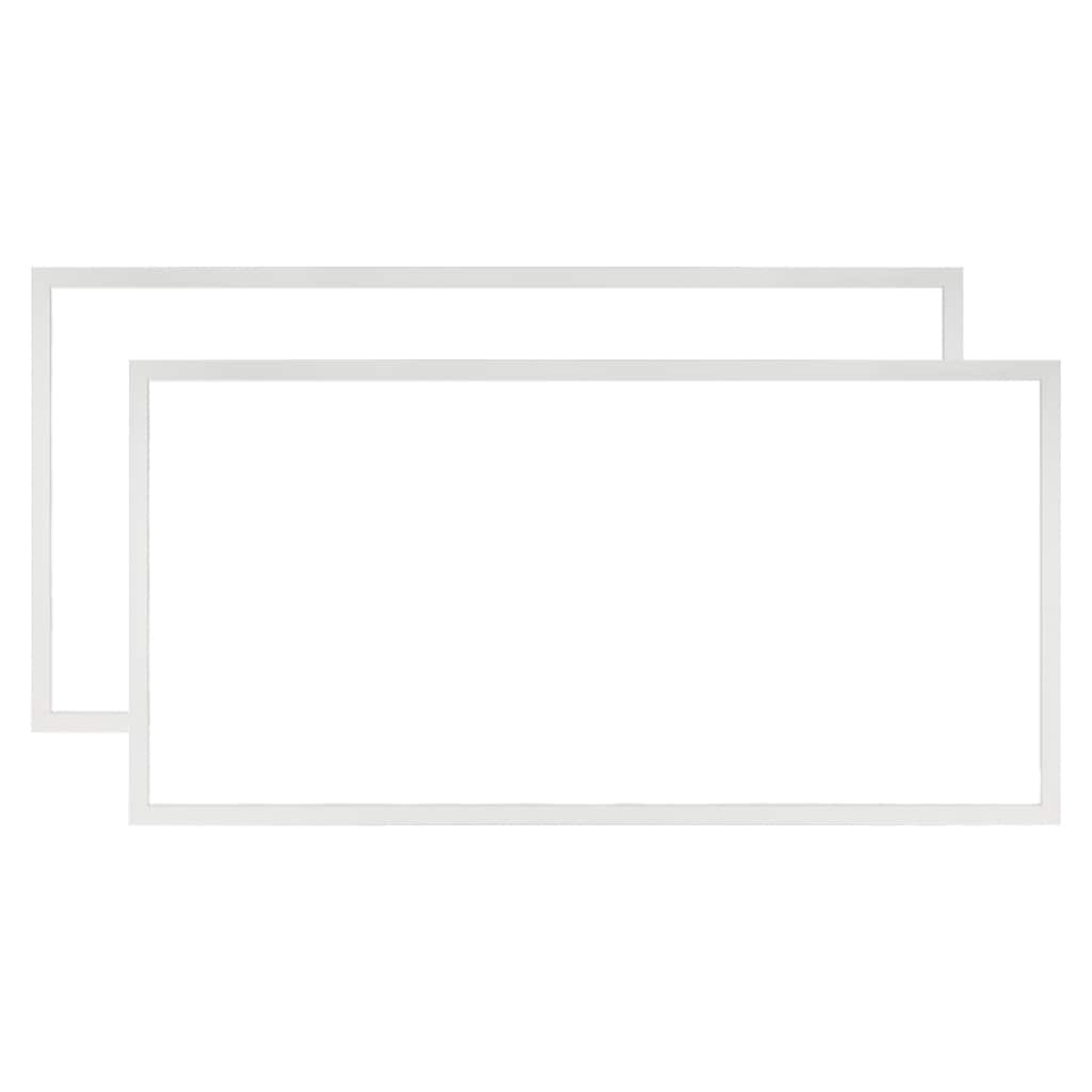 2 Pack LED Flat Panel Light, Surface Mount LED Drop Ceiling Light Fixture with Adjustable Color Temperature 3500K/4000K/5000K