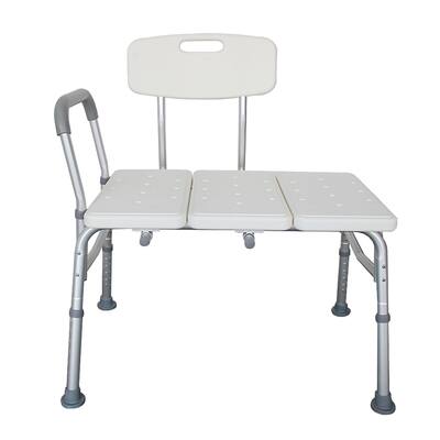 Aluminium Alloy Bath Chair Transfer Bench with Wide Seat & Padded Handle