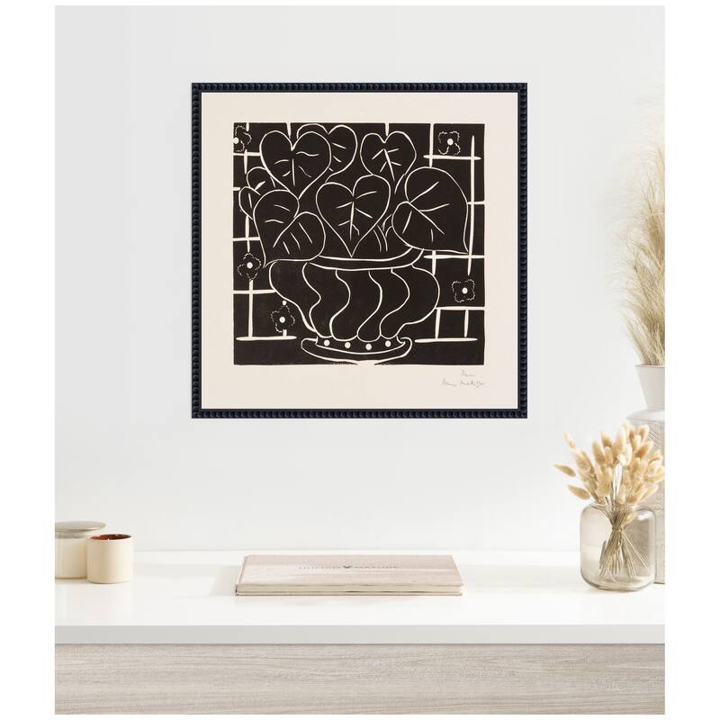 Kate and Laurel Corbeille de begonias 1938 Henri Matisse by Nostalgia Prints Framed Canvas Wall Art Print